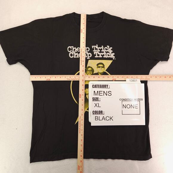 Cheap Trick Tour 2017 Band Short Sleeve Graphic T Shirt Mens Size XL Black - Picture 5 of 9